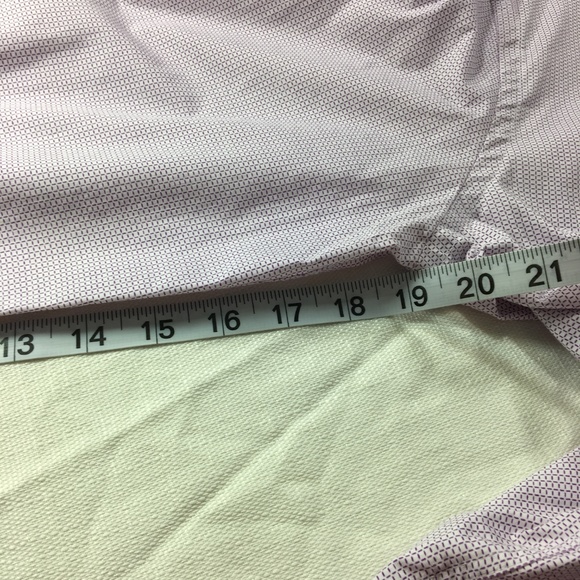 Michael Kors Men's Button Down Shirt White Purple - Picture 5 of 6